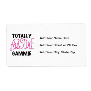 Totaal Roze T-shirts Geweldige Gammie en Giften Etiket