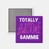 Totaal Roze T-shirts Geweldige Gammie en Giften Magneet (Voorkant / Achterkant)