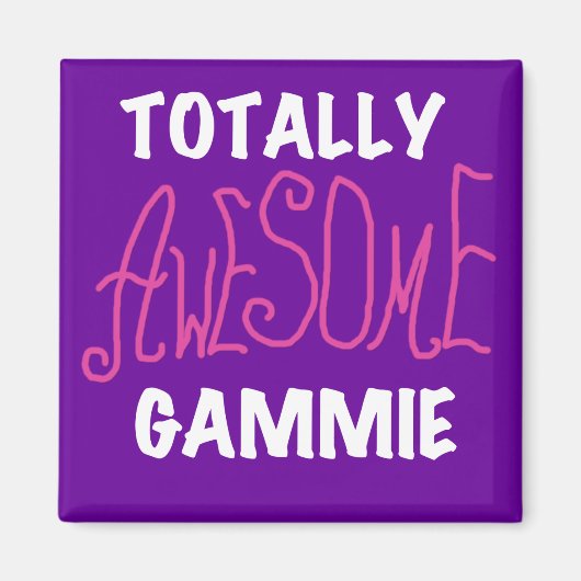 Totaal Roze T-shirts Geweldige Gammie en Giften Magneet (Voorkant)