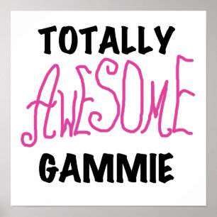 Totaal Roze T-shirts Geweldige Gammie en Giften Poster