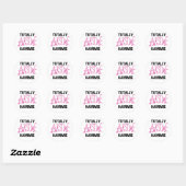 Totaal Roze T-shirts Geweldige Gammie en Giften Ronde Sticker (Vel)