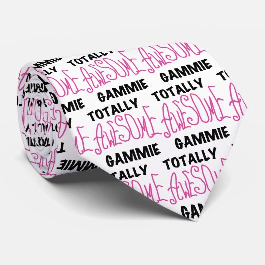 Totaal Roze T-shirts Geweldige Gammie en Giften Stropdas (Opgerold)