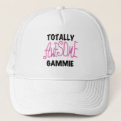 Totaal Roze T-shirts Geweldige Gammie en Giften Trucker Pet (Voorkant)