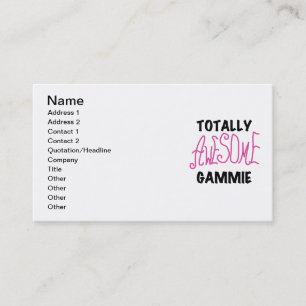 Totaal Roze T-shirts Geweldige Gammie en Giften Visitekaartje