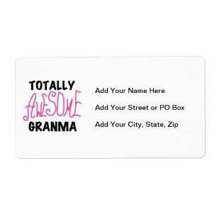 Totaal Roze T-shirts Geweldige Granma en Giften Etiket