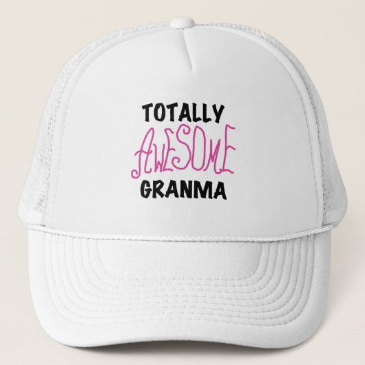 Totaal Roze T-shirts Geweldige Granma en Giften Trucker Pet (Voorkant)