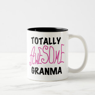 Totaal Roze T-shirts Geweldige Granma en Giften Tweekleurige Koffiemok
