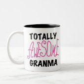 Totaal Roze T-shirts Geweldige Granma en Giften Tweekleurige Koffiemok (Links)