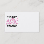 Totaal Roze T-shirts Geweldige Granma en Giften Visitekaartje (Achterkant)