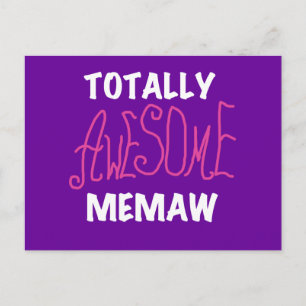 Totaal Roze T-shirts Geweldige Memaw en Giften Briefkaart