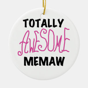 Totaal Roze T-shirts Geweldige Memaw en Giften Keramisch Ornament