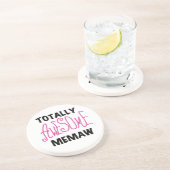 Totaal Roze T-shirts Geweldige Memaw en Giften Zandsteen Onderzetter (Zijkant)