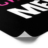 Totaal Roze T-shirts Geweldige Memaw Poster (Hoek)