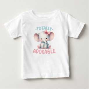 Totaal Schattig Baby olifant T-shirt