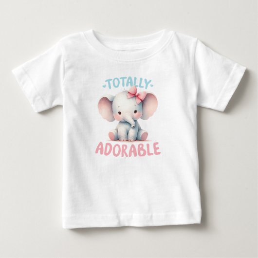 Totaal Schattig Baby olifant T-shirt (Voorkant)
