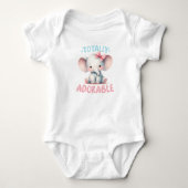Totaal Schattige Baby Olifant Romper (Voorkant)