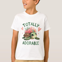 Totaal Schattige Schildpad Schattige Kunst T-shirt