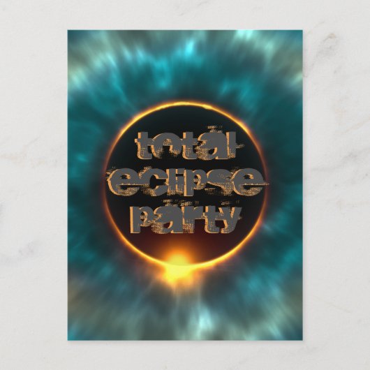 TOTAAL SOLAIRE ECLIPSE BRIEFKAART (Voorkant)