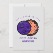 Totaal Solar Eclipse 2026 Aangepast Kaart (Voorkant)