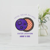 Totaal Solar Eclipse 2026 Aangepast Kaart (Staand voorkant)