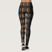 Totaal Solar Eclipse Custom Boho Leggings (Achterkant)