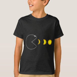 Totaal Solar Eclipse Fun Gamer Eating Solar Mannen T-shirt