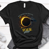 Totaal Solar Eclipse Gift 2024 Uw Stad Staat T-shirt