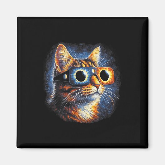 Totaal Solar Eclipse Gles 8 april 2024 Magneet (Voorkant)