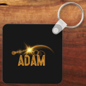 Totaal Solar Eclipse Grappige Verjaardag 4-8-2024 Sleutelhanger (Achterkant)