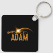 Totaal Solar Eclipse Grappige Verjaardag 4-8-2024 Sleutelhanger (Achterkant)