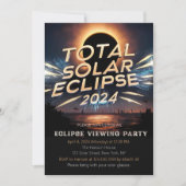 Totaal Solar Eclipse Kijkfeest Uitnodiging apr 8 (Voorkant)