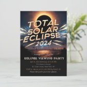 Totaal Solar Eclipse Kijkfeest Uitnodiging apr 8 (Staand voorkant)