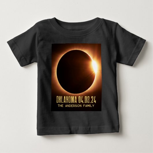 Totaal Solar Eclipse Oklahoma 2024 gepersonaliseer (Voorkant)