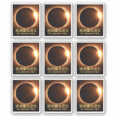 Totaal Solar Eclipse Oklahoma 2024 gepersonaliseer Sticker (Voorkant)