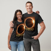 Totaal Solar Eclipse Oklahoma 2024 gepersonaliseer T-shirt (Unisex)