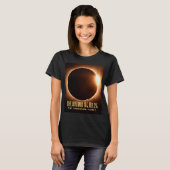 Totaal Solar Eclipse Oklahoma 2024 gepersonaliseer T-shirt (Voorkant volledig)
