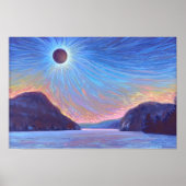 Totaal Solar Eclipse Print Poster papier (mat) (Voorkant)