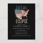 Totaal Solar Eclipse USA Kaart Bekijken Partij (Voorkant)