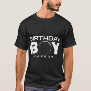 Totaal Solar Eclipse Verjaardag Jongen April 8 202 T-shirt