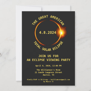 Totaal Solar Eclipse Viewing Party 4/8/2024 Vereni Kaart