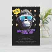 Totaal Solar Eclipse Viewing Party Uitnodigen 2024 Kaart (Staand voorkant)