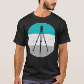Totaal station Theodolite Retro Surveyor Cadeau vo T-shirt (Voorkant)