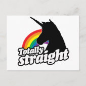 TOTAAL STRAIGHT UNICORN -.png Briefkaart (Voorkant)