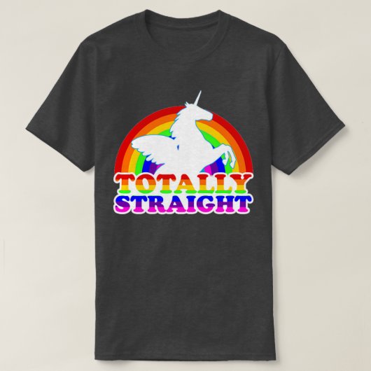TOTAAL STRAIGHT UNICORN T-SHIRT (Design voorkant)