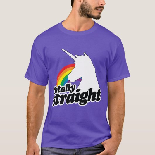 TOTAAL STRAIGHT UNICORN - WHITE -.png T-shirt (Voorkant)