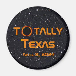 Totaal Texas 2024 Zonsverduistering Magneet