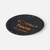 Totaal Texas 2024 Zonsverduistering Papieren Bordje (Gekanteld)