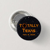Totaal Texas 2024 Zonsverduistering Ronde Button 3,2 Cm (Voorkant /achterkant)