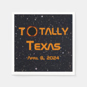 Totaal Texas 2024 Zonsverduistering Servet (Voorkant)