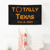 Totaal Texas 2024 Zonsverduistering Spandoek (Insitu)